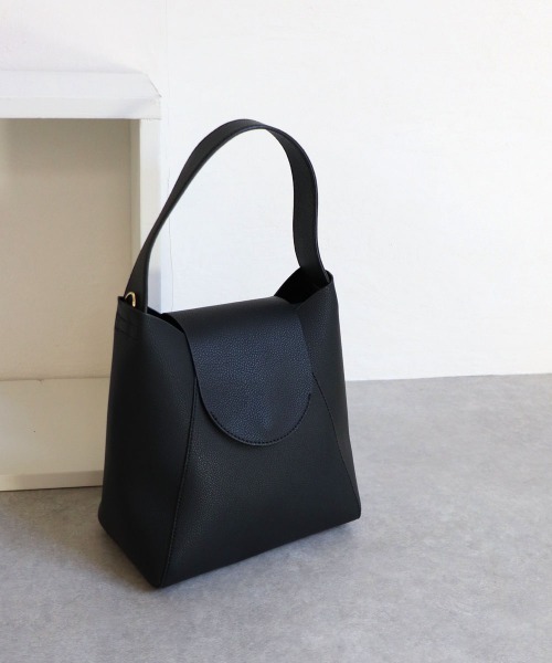 T・S・L（ティーエスエル）の「ワンハンドル2wayハンドバッグ（ハンドバッグ・レディース・ベージュ/ブラック/サックスブルー/グレー・FREE）」の2枚目の写真