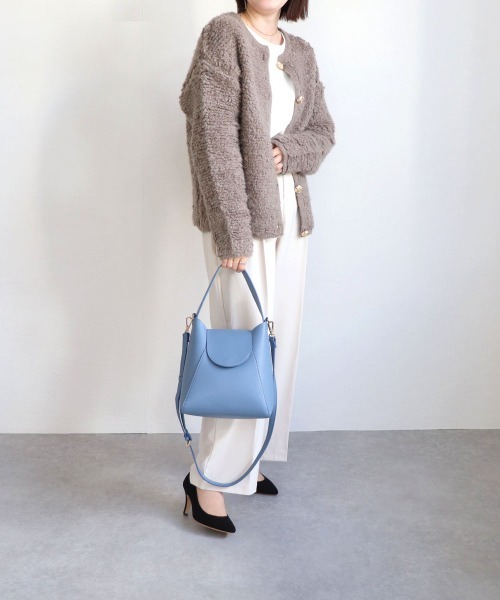 T・S・L（ティーエスエル）の「ワンハンドル2wayハンドバッグ（ハンドバッグ・レディース・ベージュ/ブラック/サックスブルー/グレー・FREE）」の10枚目の写真