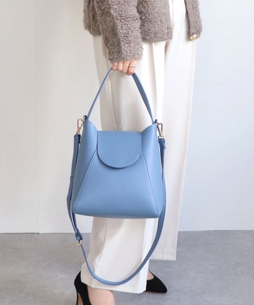 T・S・L（ティーエスエル）の「ワンハンドル2wayハンドバッグ（ハンドバッグ・レディース・ベージュ/ブラック/サックスブルー/グレー・FREE）」の12枚目の写真