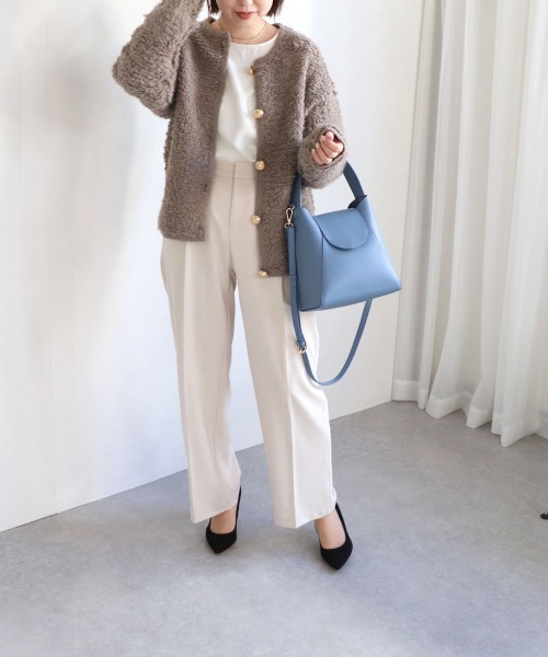 T・S・L（ティーエスエル）の「ワンハンドル2wayハンドバッグ（ハンドバッグ・レディース・ベージュ/ブラック/サックスブルー/グレー・FREE）」の14枚目の写真