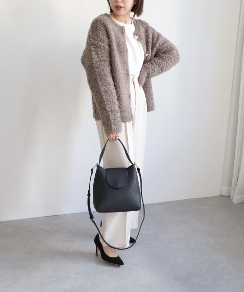 T・S・L（ティーエスエル）の「ワンハンドル2wayハンドバッグ（ハンドバッグ・レディース・ベージュ/ブラック/サックスブルー/グレー・FREE）」の5枚目の写真