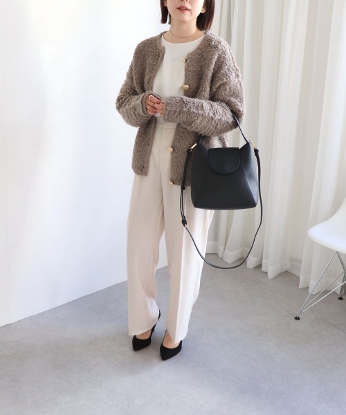 T・S・L（ティーエスエル）の「ワンハンドル2wayハンドバッグ（ハンドバッグ・レディース・ベージュ/ブラック/サックスブルー/グレー・FREE）」の6枚目の写真