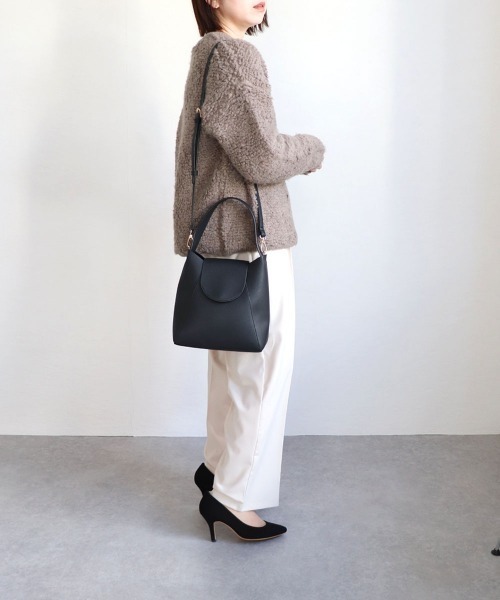 T・S・L（ティーエスエル）の「ワンハンドル2wayハンドバッグ（ハンドバッグ・レディース・ベージュ/ブラック/サックスブルー/グレー・FREE）」の7枚目の写真