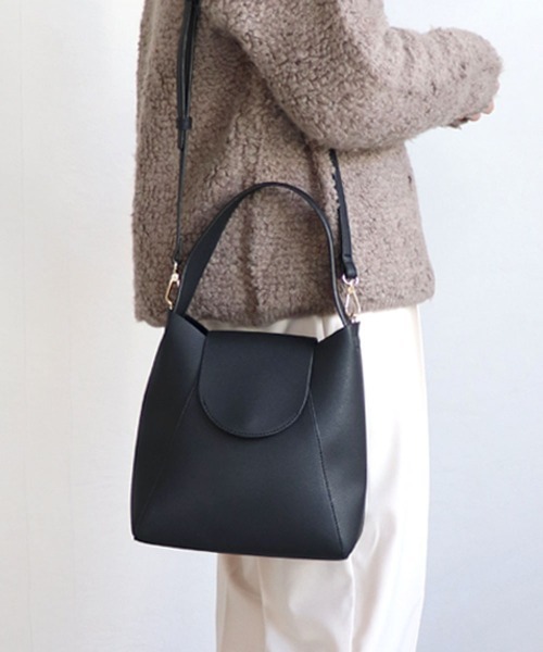 T・S・L（ティーエスエル）の「ワンハンドル2wayハンドバッグ（ハンドバッグ・レディース・ベージュ/ブラック/サックスブルー/グレー・FREE）」の8枚目の写真