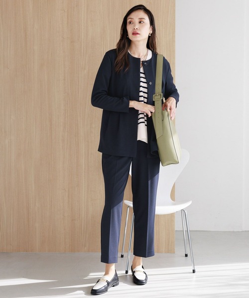 Elura(エルーラ)の「セレモニーサマ見えテーパードパンツ(その他パンツ・レディース・ブラック/ネイビー・MEDIUM/SMALL/LARGE)」の9枚目の写真