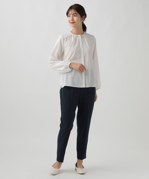 Elura(エルーラ)の「セレモニーサマ見えテーパードパンツ(その他パンツ・レディース・ブラック/ネイビー・MEDIUM/SMALL/LARGE)」の14枚目の写真