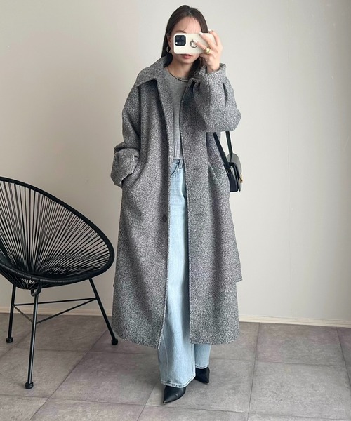 Ada.（エイダ）の「メランジ調の色味が高見え スタンドカラー フェイク