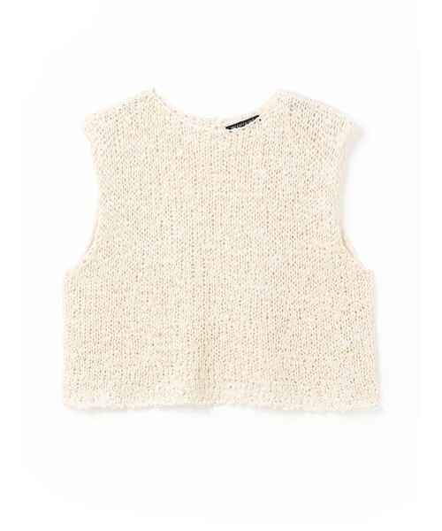 mizuiroind（ミズイロインド）の「mizuiro ind ショートベスト（ベスト・レディース・ブラック/ベージュ/アイボリー・FREE）」の10枚目の写真