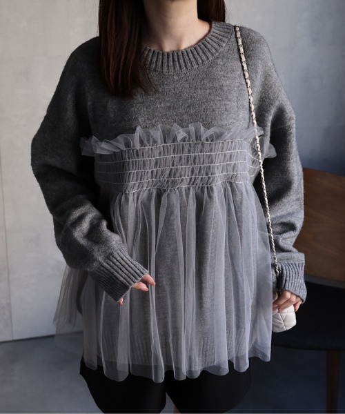 model：162cm 着用サイズ：F