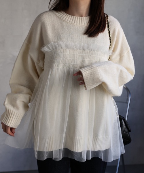 model：162cm 着用サイズ：F
