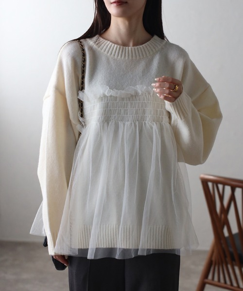 model：162cm 着用サイズ：F