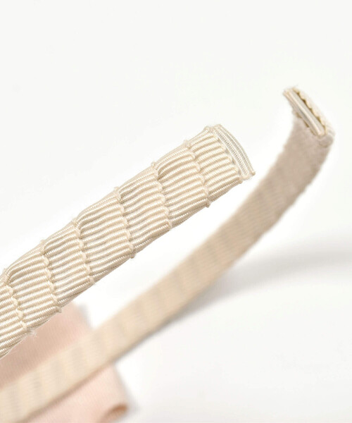 BeBe（ベベ）の「【日本製】ラメリボンカチューシャ（カチューシャ・キッズ・ネイビー/ベージュ・FREE）」の9枚目の写真