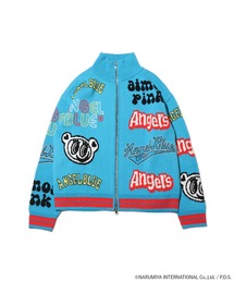 【希少、美品✨】エンジェルブルー　アトモスピンクコラボ　即完品　ニット　ジップ 80370608b_34_d_215.jpg