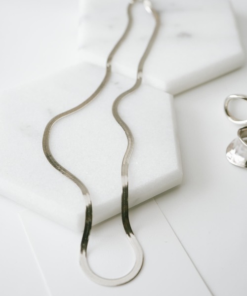 Ops.（オプス）の「ネックレス ゴールド レディース シルバー925 チェーンネックレス 【Iter イーテル】（ネックレス・レディース・イエローゴールド/シルバー・40cm/45cm）」の8枚目の写真