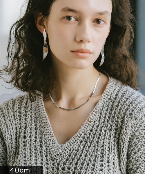 Ops.（オプス）の「ネックレス ゴールド レディース シルバー925 チェーンネックレス 【Iter イーテル】（ネックレス・レディース・イエローゴールド/シルバー・40cm/45cm）」の6枚目の写真