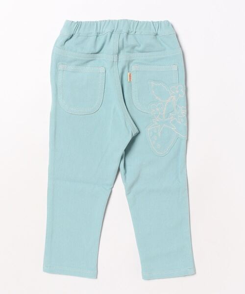 HAKKA KIDS（ハッカキッズ）の「いちごアップリケストレッチカットツイルパンツ（その他パンツ・キッズ・ピンク/パープル/ネイビー/サックスブルー・100cm/110cm/120cm/130cm）」の3枚目の写真