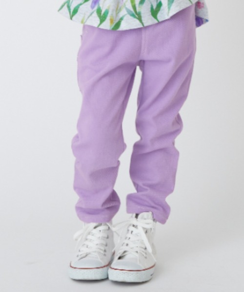 HAKKA KIDS（ハッカキッズ）の「いちごアップリケストレッチカットツイルパンツ（その他パンツ・キッズ・ピンク/パープル/ネイビー/サックスブルー・100cm/110cm/120cm/130cm）」の9枚目の写真