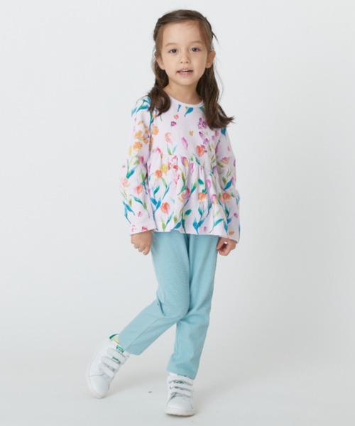 HAKKA KIDS（ハッカキッズ）の「いちごアップリケストレッチカットツイルパンツ（その他パンツ・キッズ・ピンク/パープル/ネイビー/サックスブルー・100cm/110cm/120cm/130cm）」の8枚目の写真