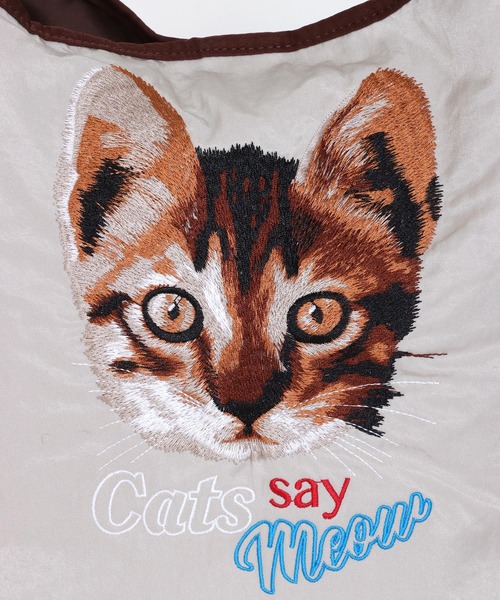 Cepica（セピカ）の「刺繍ナイロントート（トートバッグ・レディース・オレンジ/アイボリー/グリーン/ライトベージュ/ライトグレー・FREE）」の13枚目の写真