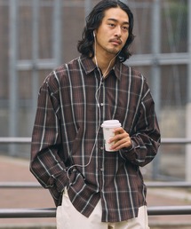 マルチファンクショナルファブリック ビッグシルエット アソートレギュラーカラー長袖シャツ【THE CRAFT CREW PRODUCTS】