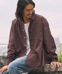 マルチファンクショナルファブリック ビッグシルエット アソートレギュラーカラー長袖シャツ【THE CRAFT CREW PRODUCTS】