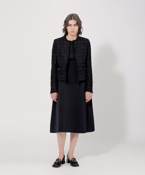 EPOCA エポカ ストレッチニットフレアワンピース ドレス 40