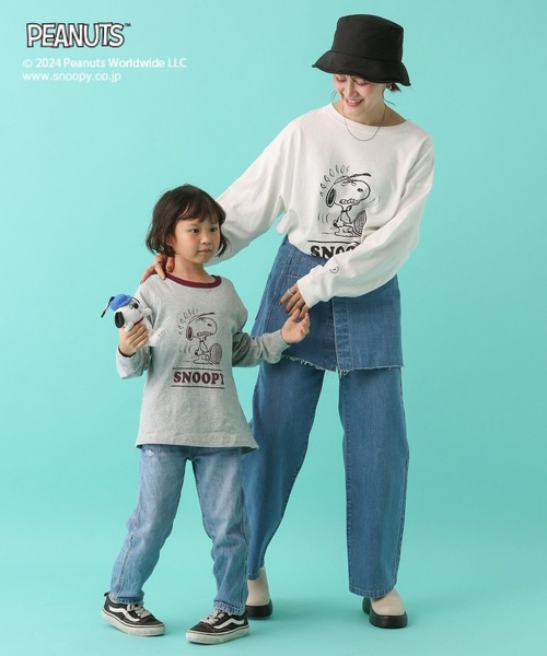 LEPSIM（レプシィム）の「【PEANUTS】プリントロンT　101898（Tシャツ/カットソー・レディース・ブルー/チャコールグレー/グレー/ホワイト・FREE）」の10枚目の写真
