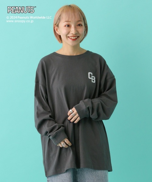 LEPSIM（レプシィム）の「【PEANUTS】プリントロンT　101898（Tシャツ/カットソー・レディース・ブルー/チャコールグレー/グレー/ホワイト・FREE）」の19枚目の写真