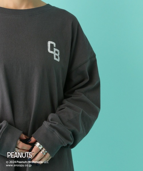 LEPSIM（レプシィム）の「【PEANUTS】プリントロンT　101898（Tシャツ/カットソー・レディース・ブルー/チャコールグレー/グレー/ホワイト・FREE）」の8枚目の写真