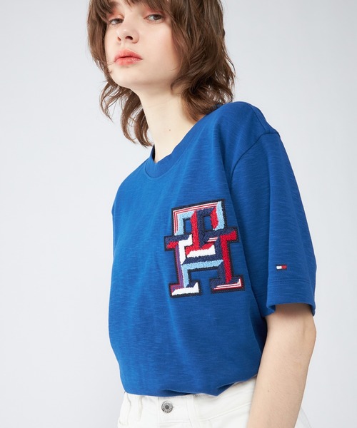 TOMMY HILFIGER(トミーヒルフィガー)の「モノグラムバッヂTシャツ(Tシャツ/カットソー・メンズ・ブルー/アイボリー/ブルー系その他・X-LARGE/SMALL/MEDIUM/LARGE)」の16枚目の写真