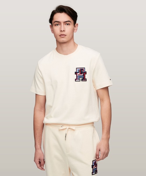 TOMMY HILFIGER(トミーヒルフィガー)の「モノグラムバッヂTシャツ(Tシャツ/カットソー・メンズ・ブルー/アイボリー/ブルー系その他・X-LARGE/SMALL/MEDIUM/LARGE)」の20枚目の写真