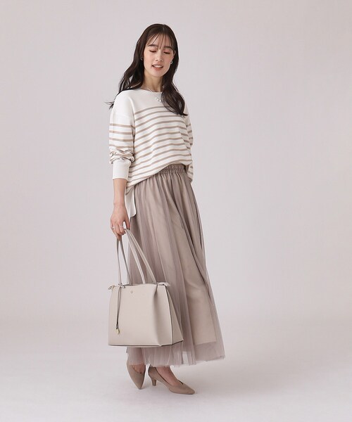 SHOO・LA・RUE（シューラルー）の「◆【軽量／A4】通勤通学にも ふわっと軽いトートバッグ（トートバッグ・レディース・ベージュ系4/グレー/ブラック・00）」の13枚目の写真