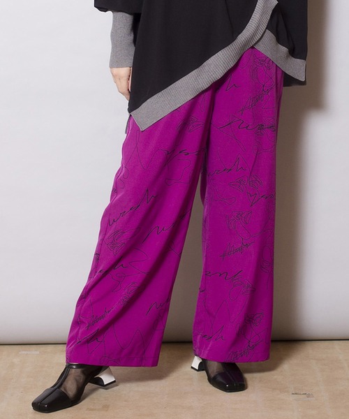 OSMOSIS（オズモーシス）の「プリントパンツ（その他パンツ・レディース・ピンク/イエロー/ブラック・ONE SIZE）」の3枚目の写真