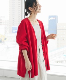VネックBIGシルエットカーディガン