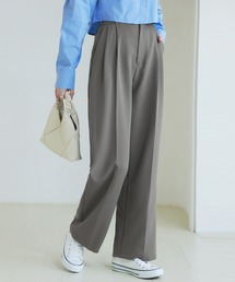 CHAN ME | ツータックワイドスラックス(スラックス)