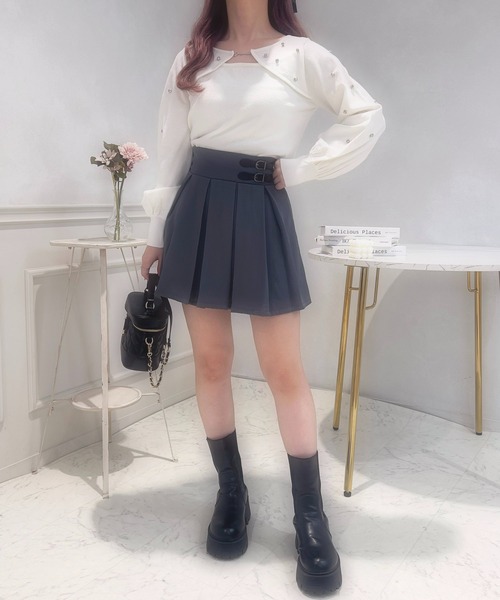 apres jour（アプレジュール）の「フロントオープンビジューニット【ZOZOTOWN限定アイテム】（ニット/セーター・レディース・ピンク/アイボリー/ラベンダー・X-LARGE/フリー）」の10枚目の写真