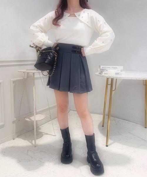 apres jour（アプレジュール）の「フロントオープンビジューニット【ZOZOTOWN限定アイテム】（ニット/セーター・レディース・ピンク/アイボリー/ラベンダー・X-LARGE/フリー）」の11枚目の写真