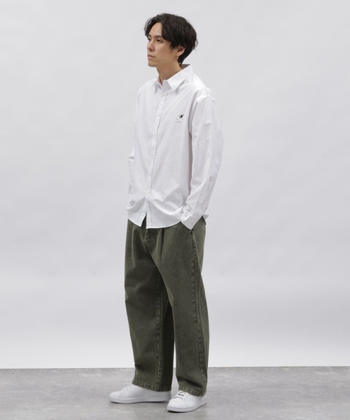 LAKOLE(ラコレ)の「加工デニムパンツ / 991908(デニムパンツ・メンズ・サックスブルー/カーキ/ライトブルー・MEDIUM/LARGE)」の4枚目の写真