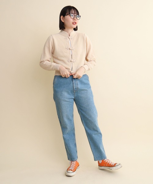 I am I in fact...(アイアムアイインファクト)の「C/Ny 華釦 カーディガン 2024(カーディガン/ボレロ・レディース・ベージュ/ブラック・FREE)」の17枚目の写真