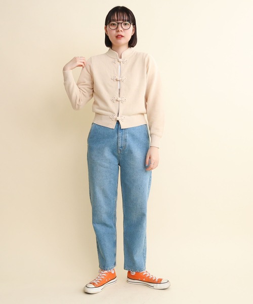 I am I in fact...(アイアムアイインファクト)の「C/Ny 華釦 カーディガン 2024(カーディガン/ボレロ・レディース・ベージュ/ブラック・FREE)」の16枚目の写真