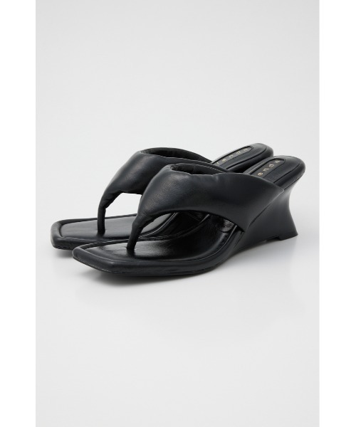 rienda（リエンダ）の「レディーウェッジトングサンダル（サンダル・レディース・ブラック/シルバー/ホワイト・SMALL/MEDIUM/LARGE）」の6枚目の写真