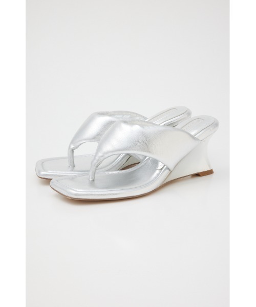 rienda（リエンダ）の「レディーウェッジトングサンダル（サンダル・レディース・ブラック/シルバー/ホワイト・SMALL/MEDIUM/LARGE）」の10枚目の写真