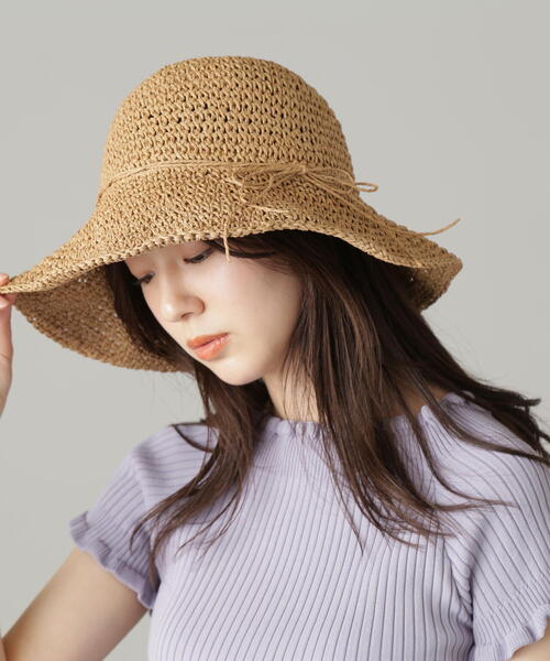 FREE'S MART（フリーズマート）の「雑材ハット（ハット・レディース・ベージュ/ブラウン・ﾌﾘ-）」の12枚目の写真