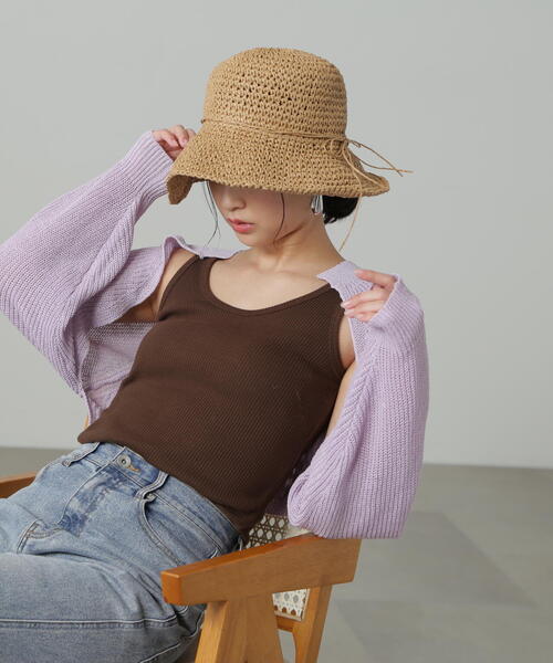 FREE'S MART（フリーズマート）の「雑材ハット（ハット・レディース・ベージュ/ブラウン・ﾌﾘ-）」の13枚目の写真