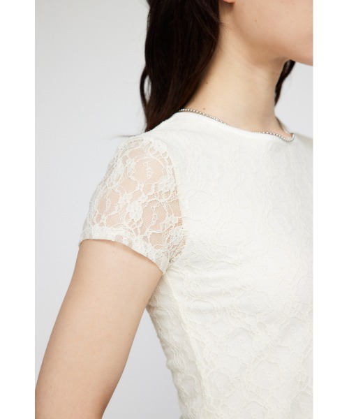 LAGUA GEM（ラグアジェム）の「FLOR LACE Tシャツ（Tシャツ