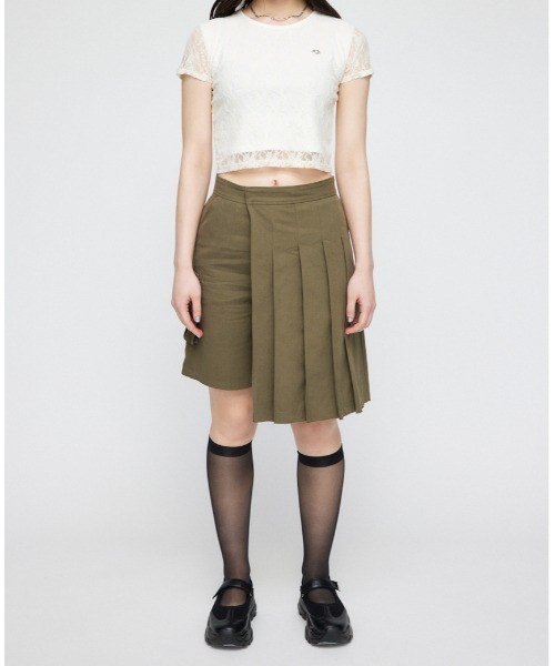 LAGUA GEM（ラグアジェム）の「FLOR LACE Tシャツ（Tシャツ/カットソー・レディース・ホワイト/ブラック/カーキ・FREE）」の7枚目の写真