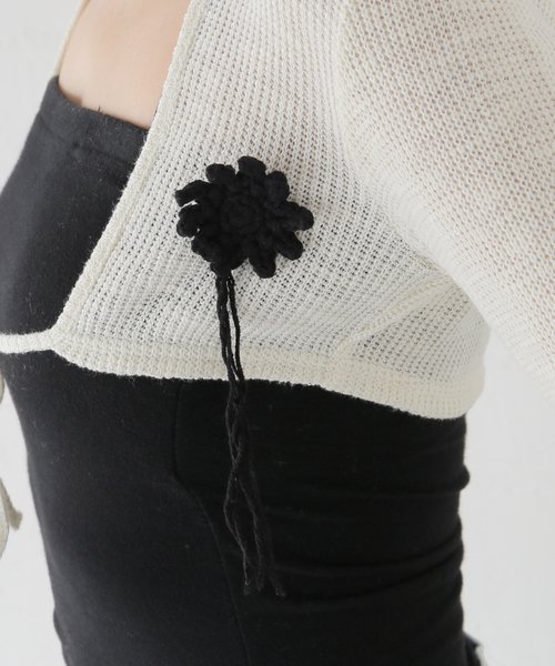 KIJUN SOPHIE Bolero Cardigan アイボリー KIJUN SOPHIE Bolero Cardigan アイボリー