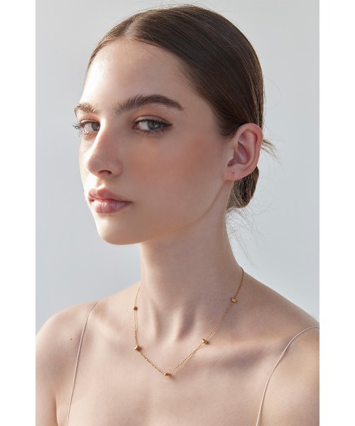 ALEXIA STAM（アリシアスタン）の「Bean Necklace /[316Lステンレス]ビーンネックレス（ネックレス・レディース・ゴールド・FREE）」の2枚目の写真