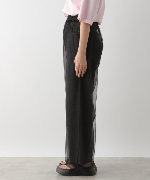 LEPSIM(レプシィム)の「チュールレイヤードパンツ 116428(その他パンツ・レディース・ブラック/ライトグレー・FREE)」の9枚目の写真