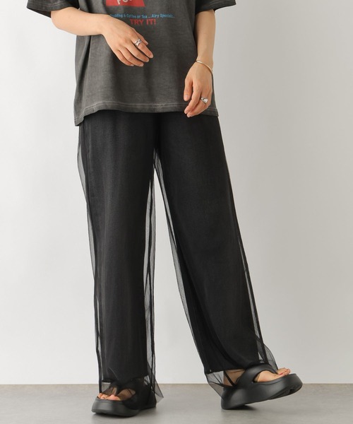 LEPSIM(レプシィム)の「チュールレイヤードパンツ 116428(その他パンツ・レディース・ブラック/ライトグレー・FREE)」の21枚目の写真